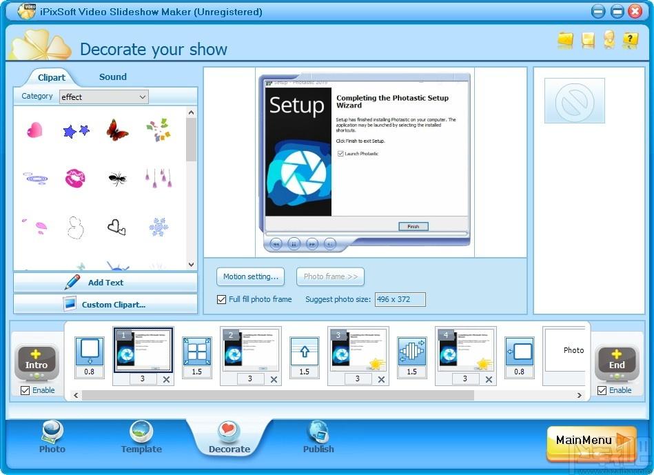 iPixSoft Video Slideshow Maker Deluxe下载,幻灯片制作软件