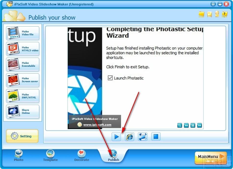 iPixSoft Video Slideshow Maker Deluxe下载,幻灯片制作软件