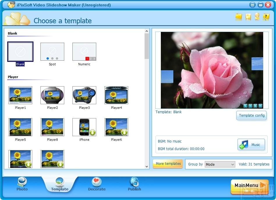 iPixSoft Video Slideshow Maker Deluxe下载,幻灯片制作软件
